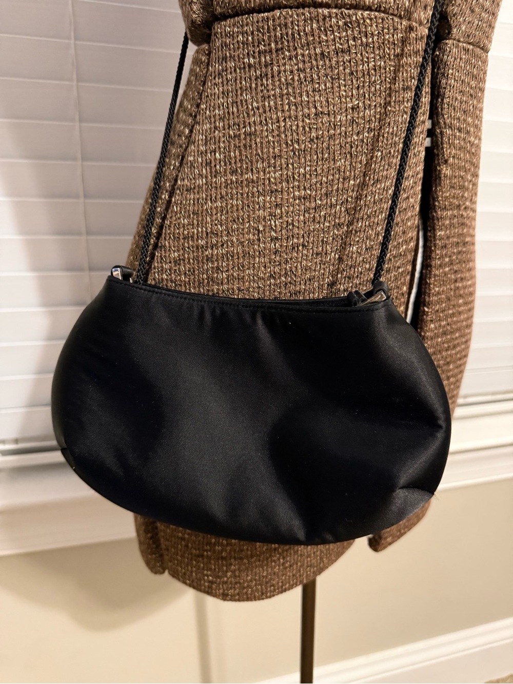Classic Black Women's Shoulder or Hand Bag - Sleek Minimal Design